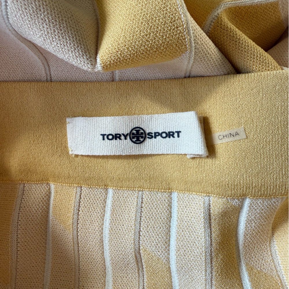 Tory Burch Sport Pleated Technical Midi Skirt Size Medium - Picture 7 of 11